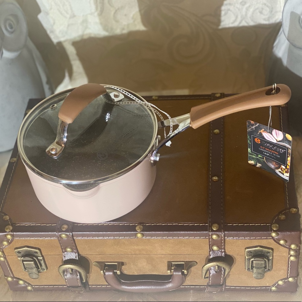 Masterclass Premium 6.5" Saucepan - Pink - Picture 4 of 6
